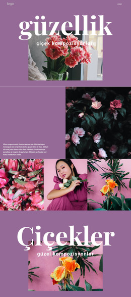 Çiçek Salonu - HTML Sayfası Şablonu