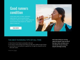 Good Runners Condition Single Page Template