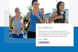 Run With Our Club CSS Template