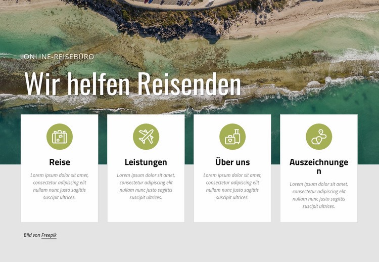 Planen Sie einen Urlaub bei uns Website design