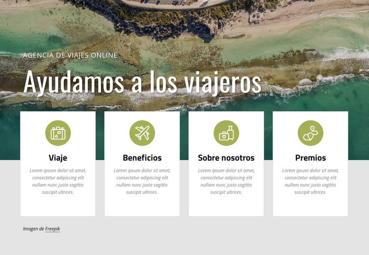 Planea unas vacaciones con nosotros Creador de sitios web HTML