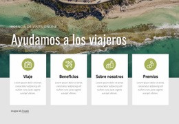 Planea Unas Vacaciones Con Nosotros: Plantilla De Sitio Web De Una Sola Página