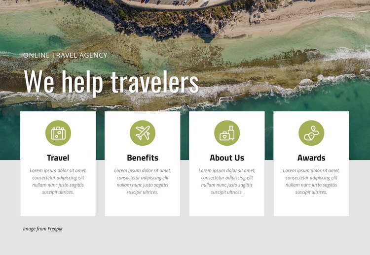 Plan a vacation with us Homepage Design