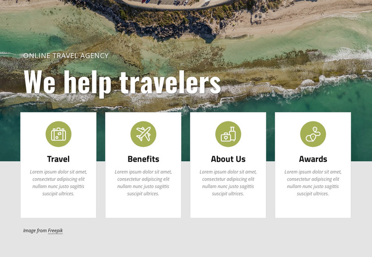 Plan a vacation with us HTML Template