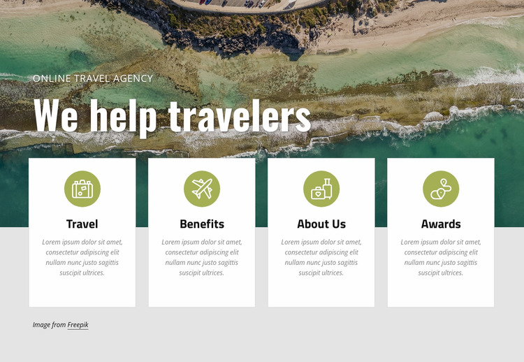 Plan a vacation with us Html Website Builder