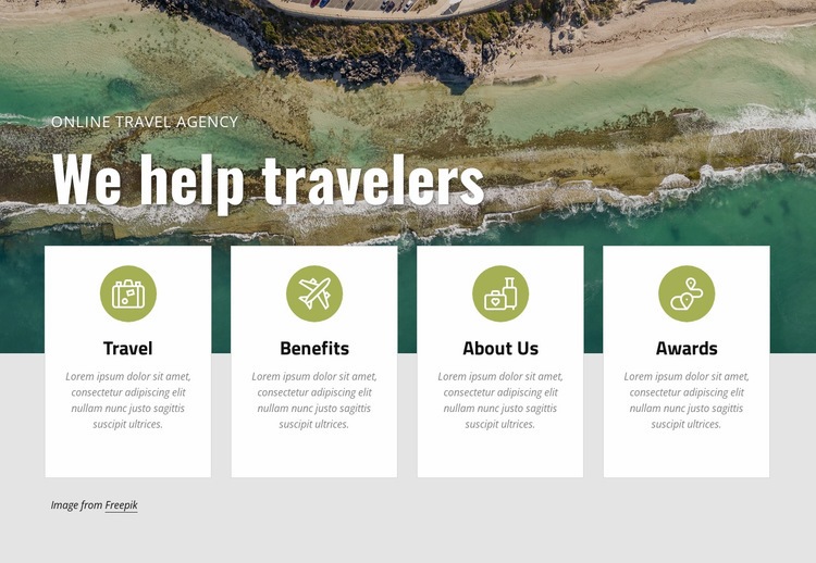 Tervezzen nyaralást velünk Html Weboldal készítő