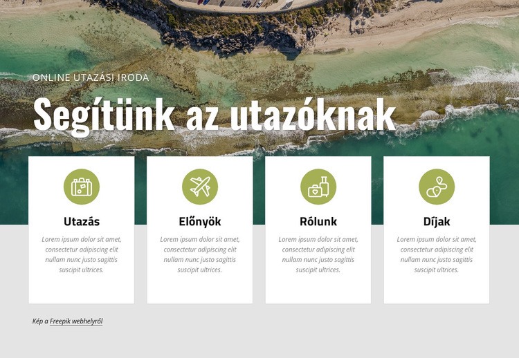 Tervezzen nyaralást velünk Weboldal tervezés