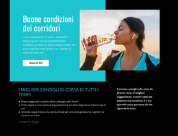 Buone Condizioni Dei Corridori - Modello HTML5