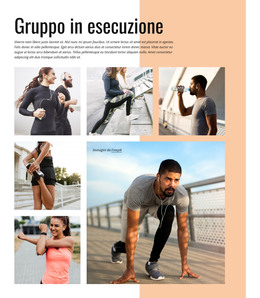 Gruppo In Esecuzione - Sito Con Download Di Modelli HTML