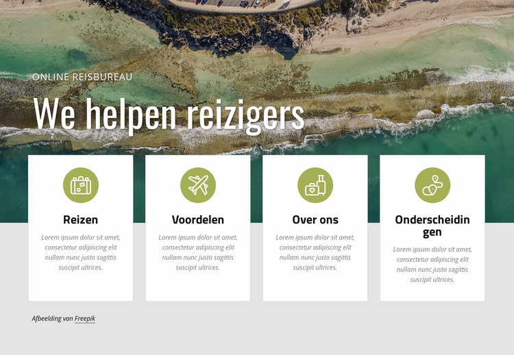 Plan een vakantie bij ons Html Website Builder