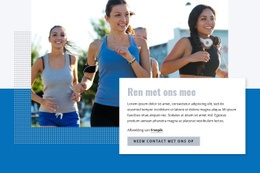 Ren Met Onze Club - Gratis Sjabloon