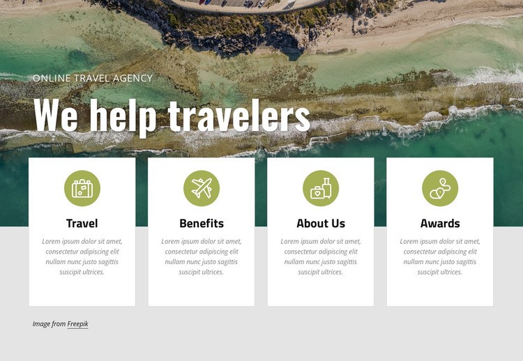 Plan a vacation with us Squarespace Template Alternative