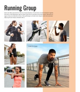Running Group Web Page Design