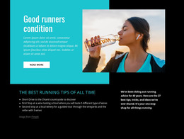 Good Runners Condition - Awesome WordPress Theme