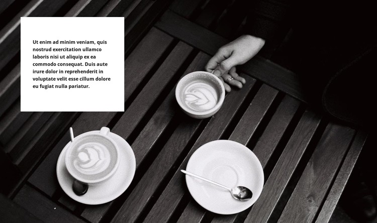 Kaffeezeremonien CSS-Vorlage