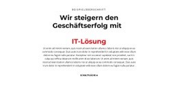 IT-Text – Gebrauchsfertige HTML5-Vorlage