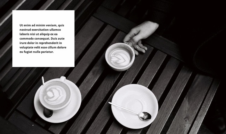 Kaffeezeremonien Website-Modell