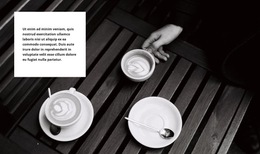 Integriertes Mehrfachlayout Für Kaffeezeremonien