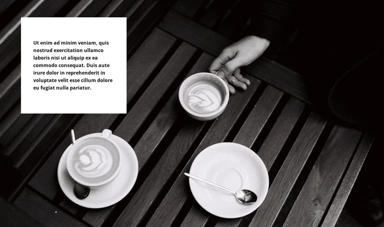 Kaffeezeremonien Website-Vorlage