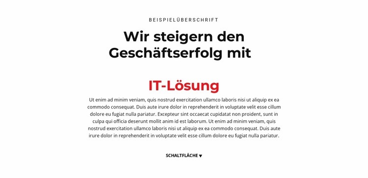 IT-Text Landing Page