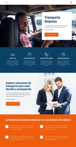 Creador De Sitios Web Exclusivo Para Transporte, Envío, Recepción