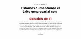 Texto De TI -Maqueta De Sitio Web Lista Para Usar