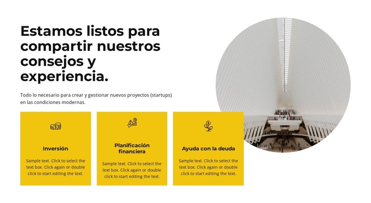 Más sobre los principios del trabajo. Plantilla CSS