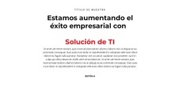 Texto De TI: Plantilla HTML5 Lista Para Usar