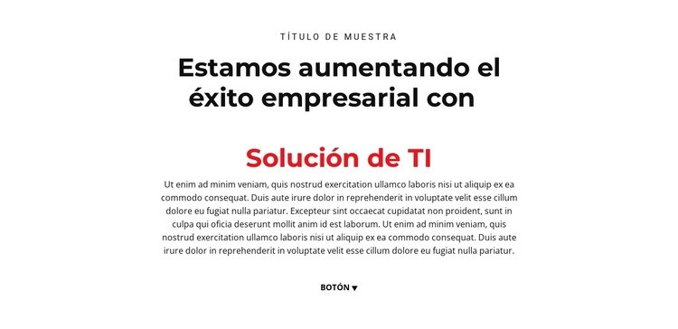 texto de TI Plantilla HTML5