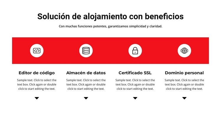 Beneficios de trabajar Plantilla de una página