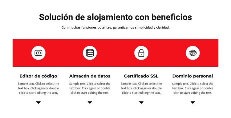 Beneficios de trabajar Plantilla de sitio web