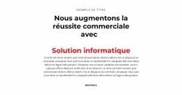 Texte Informatique – Maquette De Site Web Prête À L'Emploi