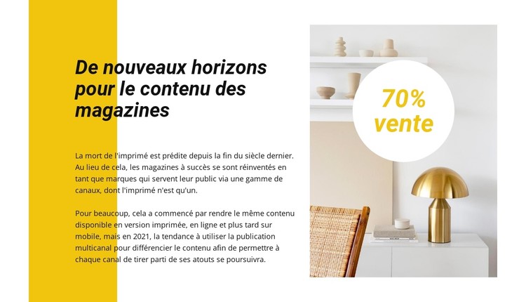 Remises sur la décoration Modèle CSS