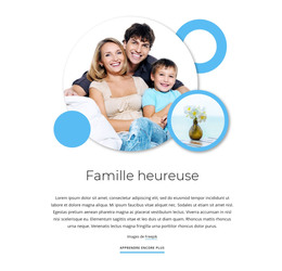 Articles De Famille Heureux - Modèle De Page HTML