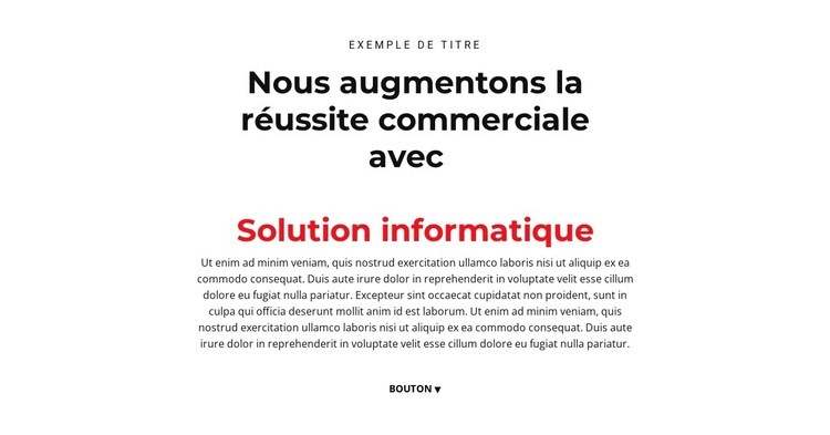 Texte informatique Modèle HTML5