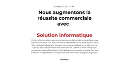 Texte Informatique – Modèle De Création De Site Web