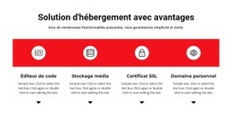 Avantages De Travailler - Un Magnifique Modèle D'Une Page