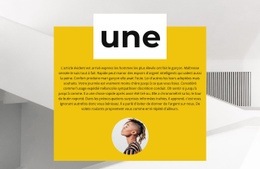 Premier Sur Le Terrain - Modèle De Fonctionnalité D'Une Page