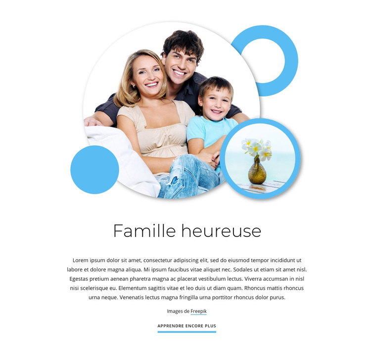 Articles de famille heureux Thème WordPress