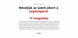 IT Szöveg - HTML Webhelysablon