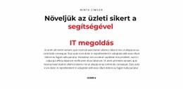 IT Szöveg – Webhelykészítő Sablon
