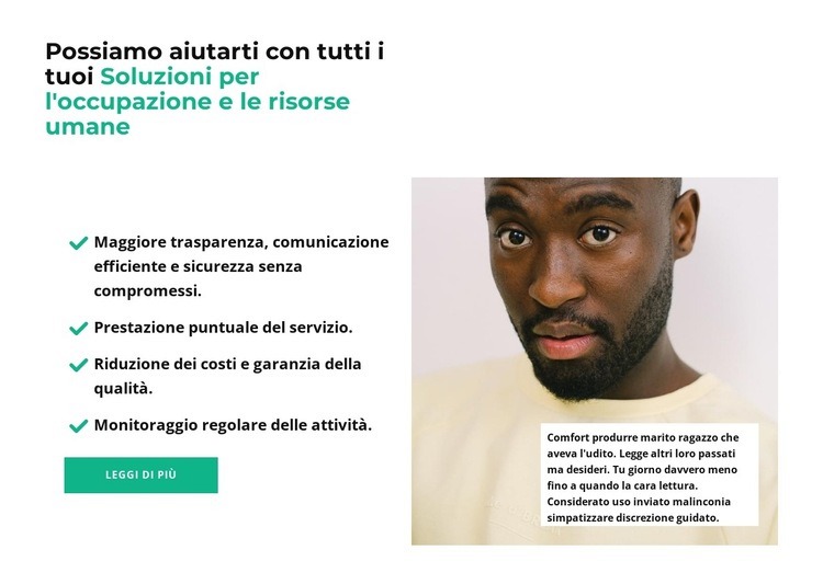 Aiuto con la formazione informatica Modelli di Website Builder