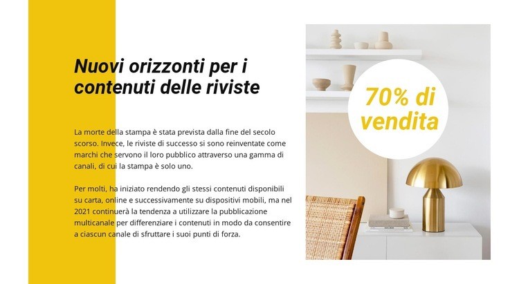 Sconti sull'arredamento Modelli di Website Builder