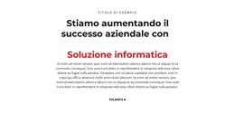 Testo Informatico - Modello Di Sito Web HTML