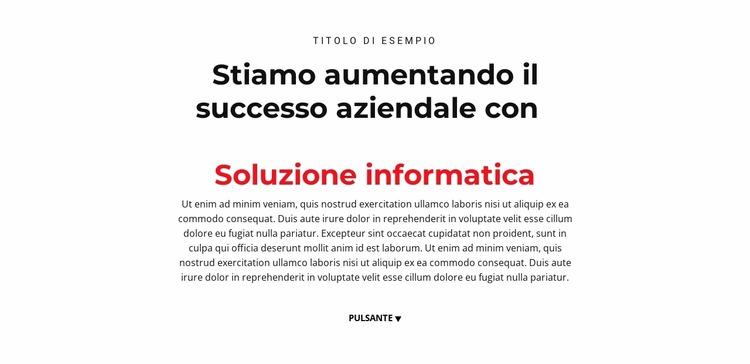 testo informatico Modello Joomla