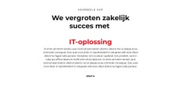 IT-Tekst Eenvoudige Html-Sjabloon Met CSS