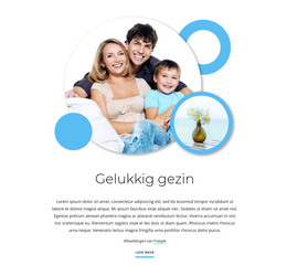 HTML-Pagina Voor Gelukkige Familieartikelen