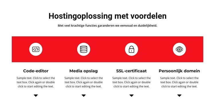 Voordelen van werken Website mockup