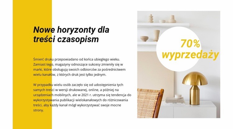 Rabaty na wystrój Szablony do tworzenia witryn internetowych