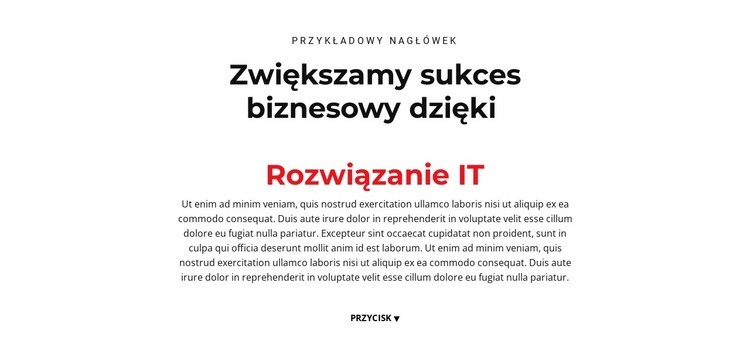 tekst informatyczny Szablony do tworzenia witryn internetowych